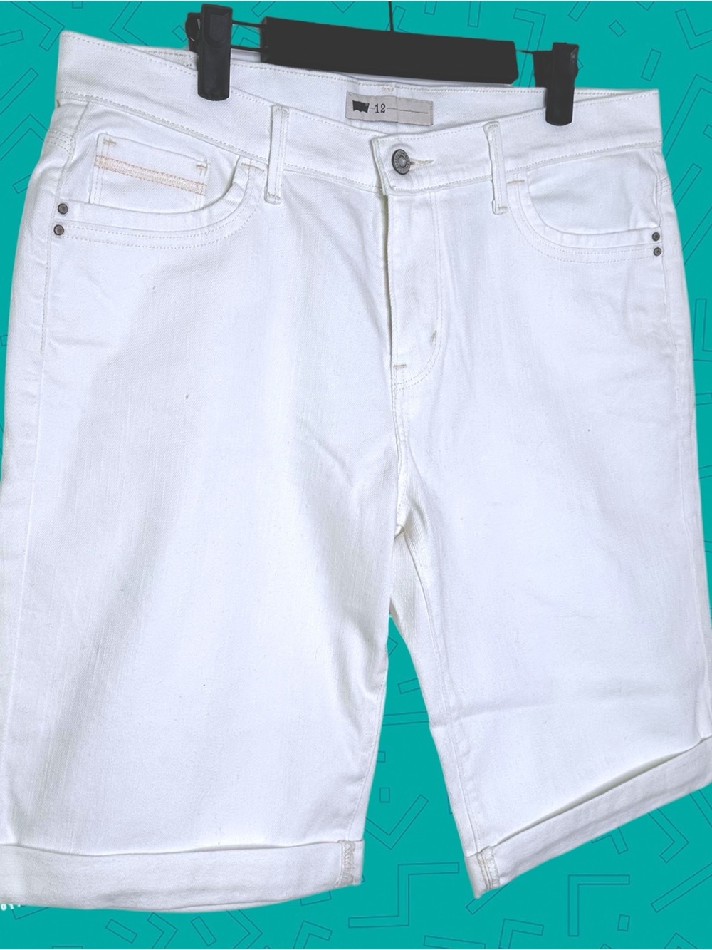 Levi’s White Denim Jean Shorts
